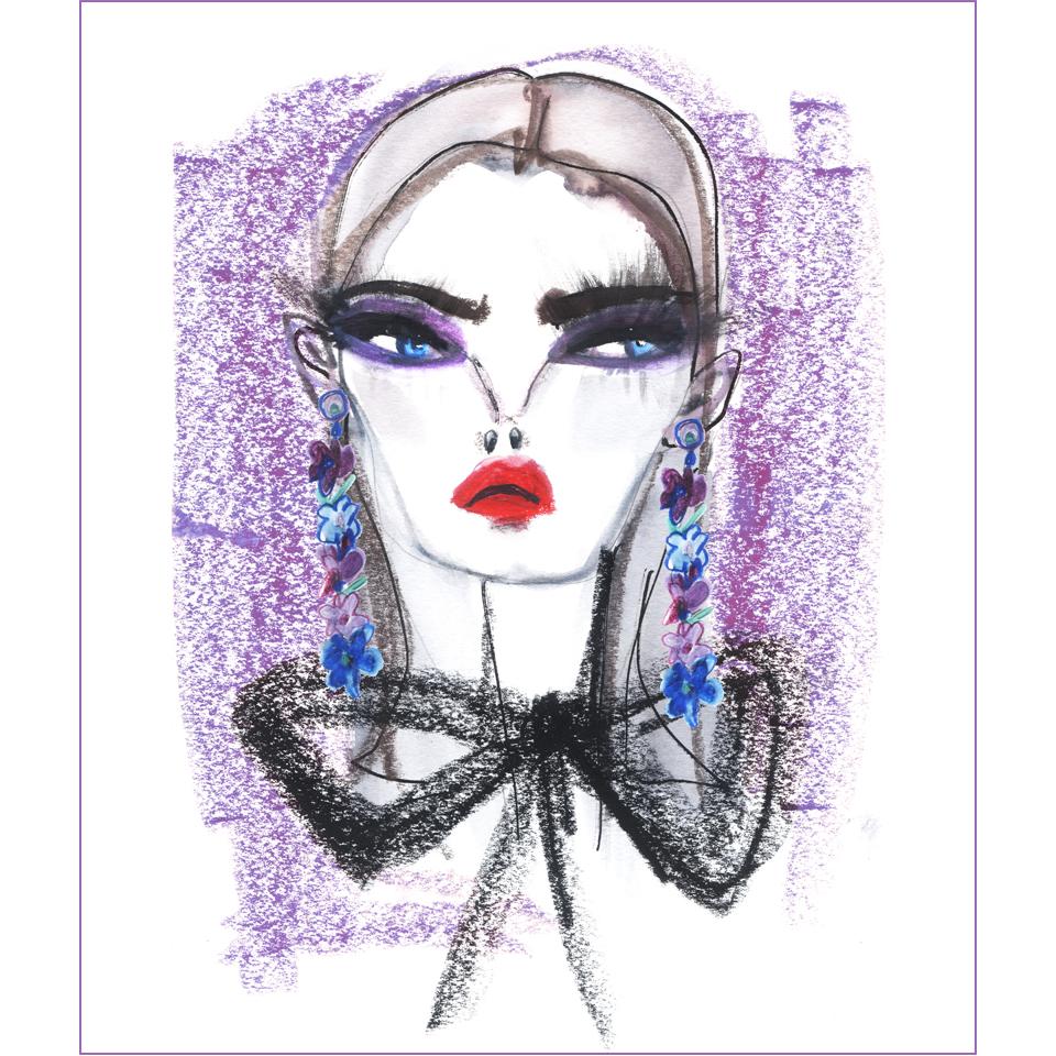 Copy of Fashionista Blanket- Lavender Shop All MWW 